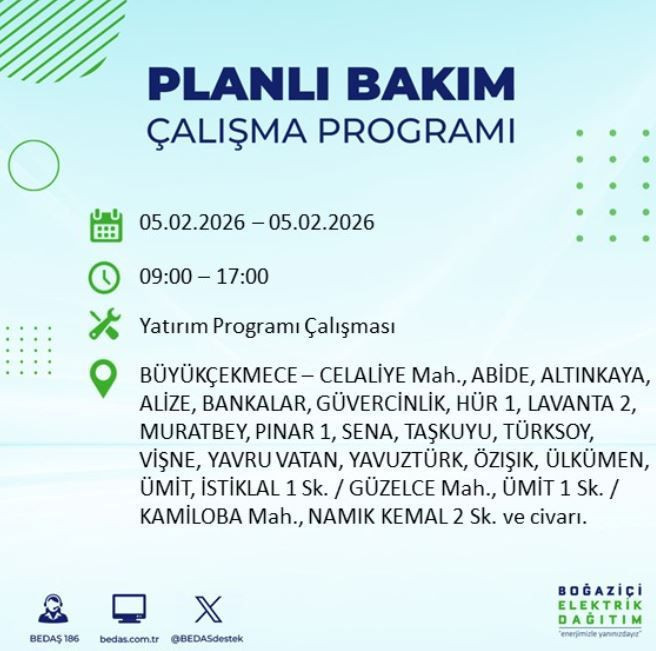 BEDAŞ duyurdu: İstanbul’un bu ilçeleri elektriksiz kalacak - Resim: 7