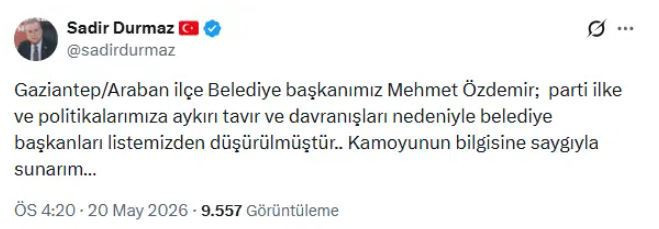 MHP’de yeni deprem: Belediye başkanı ihraç edildi - Resim : 1