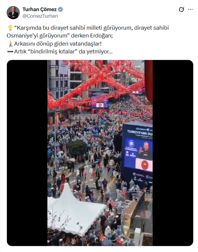 Osmaniyeliler Erdoğan'ın deprem mitingini terk etti - Resim : 1