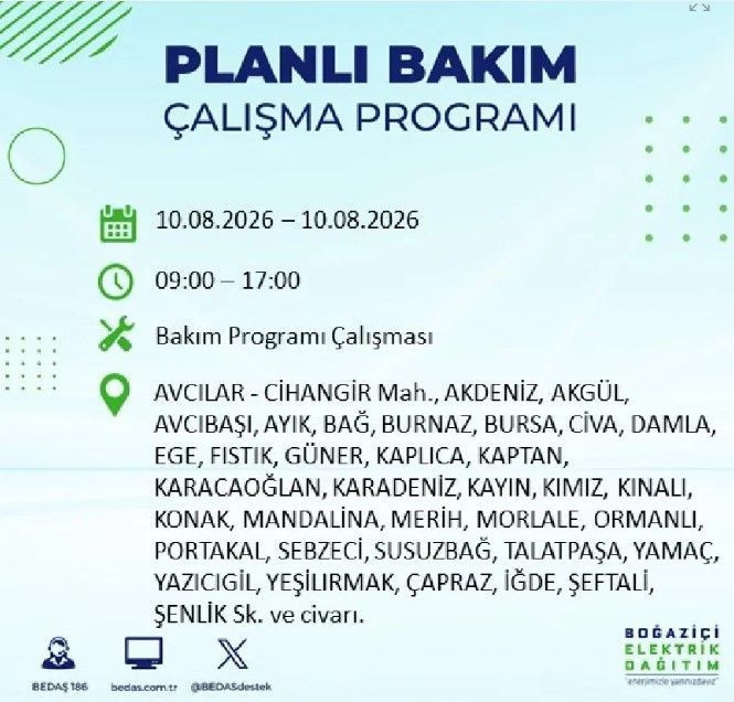 İstanbul'da elektrik kesintisi: 22 ilçenin tam listesi açıklandı - Resim: 22