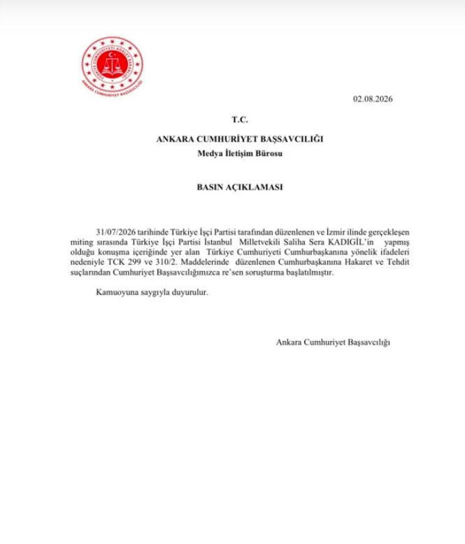 TİP Milletvekili Sera Kadıgil hakkında soruşturma: Cumhurbaşkanına hakaret ve tehdit - Resim : 1