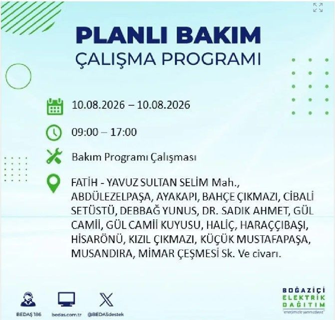 İstanbul'da elektrik kesintisi: 22 ilçenin tam listesi açıklandı - Resim: 24