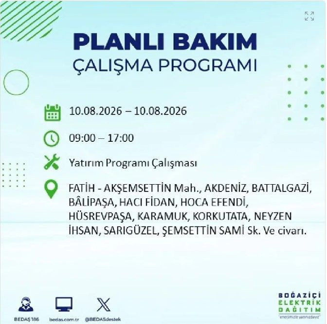 İstanbul'da elektrik kesintisi: 22 ilçenin tam listesi açıklandı - Resim: 16