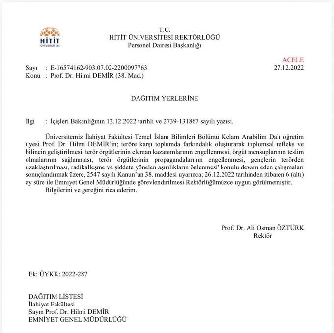 Cihatçı terörizme karşı bakanlık istemiş üniversite reddetmiş: Rektörlük bu çalışmadan neden rahatsız oldu? - Resim : 1