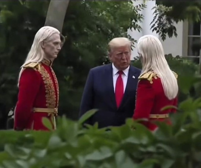Trump'ın gizemli fotoğrafı sosyal medyayı karıştırdı: Uzaylı iddiaları gündem oldu - Resim : 1