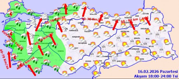 İçişleri alarm verdi: Bugün ve yarın sağanakla fırtına geliyor… Sarı kodlu iller hangileri? - Resim: 3