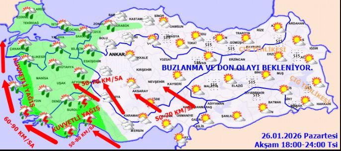 Meteoroloji’den kırmızı alarm: Kış fırtınası başlıyor… Bu bölgelerde yaşayanlar dikkat - Resim: 3