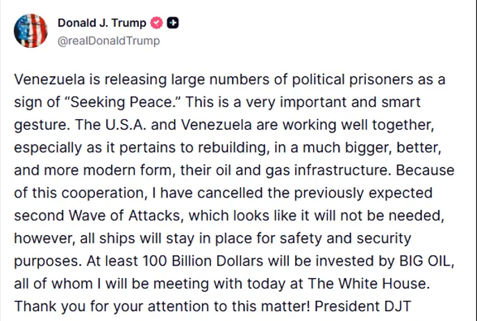 Trump'tan Venezuela için yeni açıklama: İkinci saldırıyı iptal ettim - Resim : 1