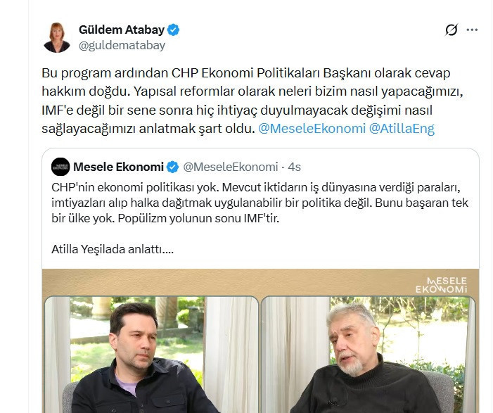 Yeşilada’dan CHP’ye çok sert ekonomi eleştirisi: 'Önce parayı dağıtıp sonra IMF'yi çağırırlar' - Resim : 2