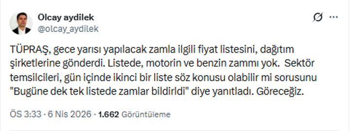 Akaryakıta bu gece yapılması planlanan tarihi zam 'şimdilik' iptal edildi - Resim : 1