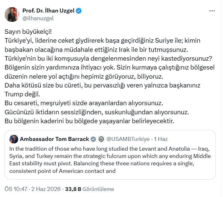 CHP'li İlhan Uzgel'den Barack'a sert sözler: Gücünü iktidarın sessizliğinden alıyor - Resim : 2