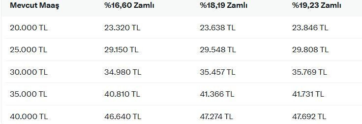 Emekli ve memura zam oranı değişti: Yeni maaşlar hesaplandı - Resim: 6