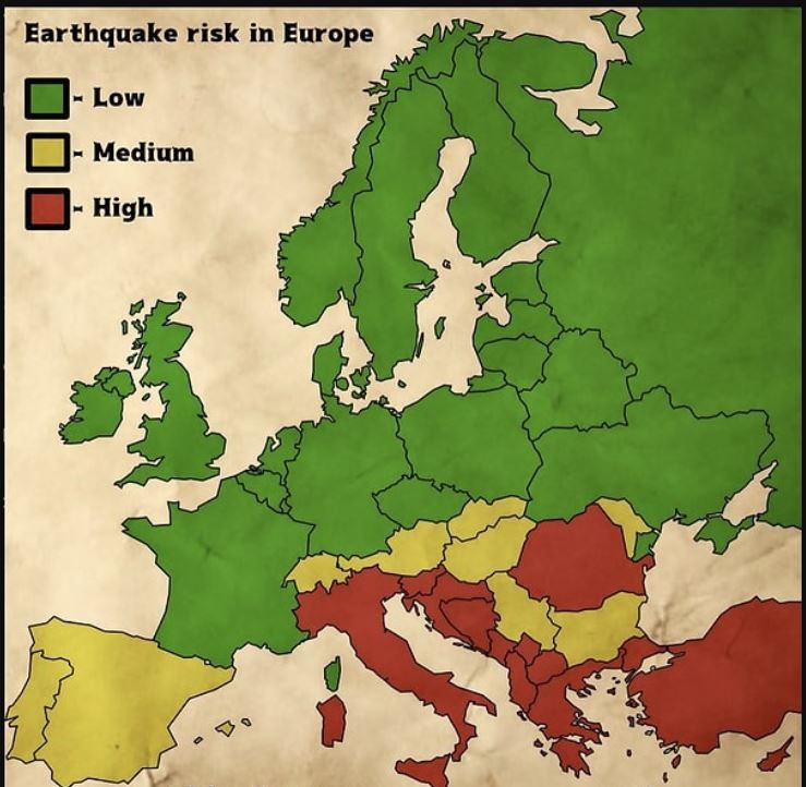 Prof. Dr. Övgün Ahmet Ercan açıkladı: Avrupa’da deprem olmayan 10 ülke - Resim: 15