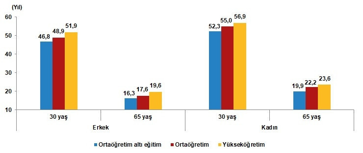 Uzun ömrün sırrı eğitimden geçiyor: TÜİK verileri ortaya çıkardı - Resim : 2
