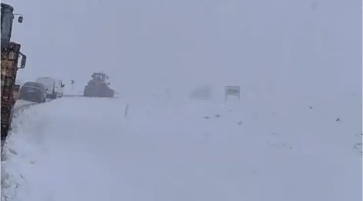 Siirt'te kar esareti: 117 Köy yolu kapandı - Resim : 2