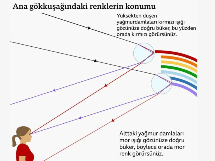 Gökkuşağının ardındaki büyüleyici fizik: Herkesin gördüğü birbirinden farklı - Resim: 1