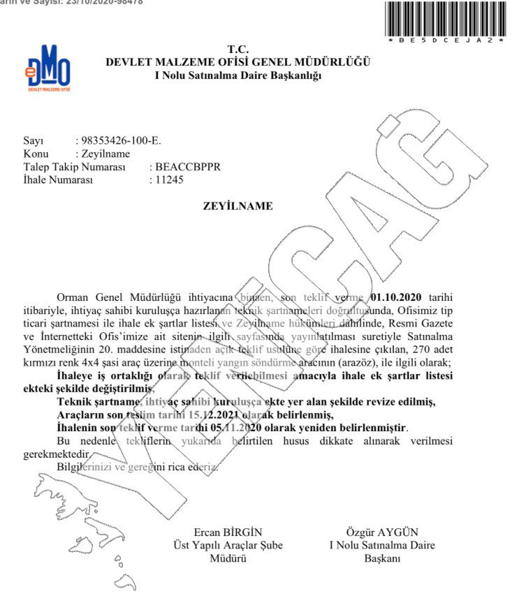 270 yangın söndürme aracı nerede? - Resim : 1