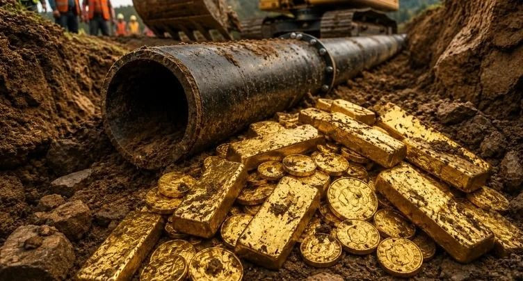 Kazı sırasında şok eden keşif: Toprağın altından yüzlerce kilo altın buldular - Resim: 1