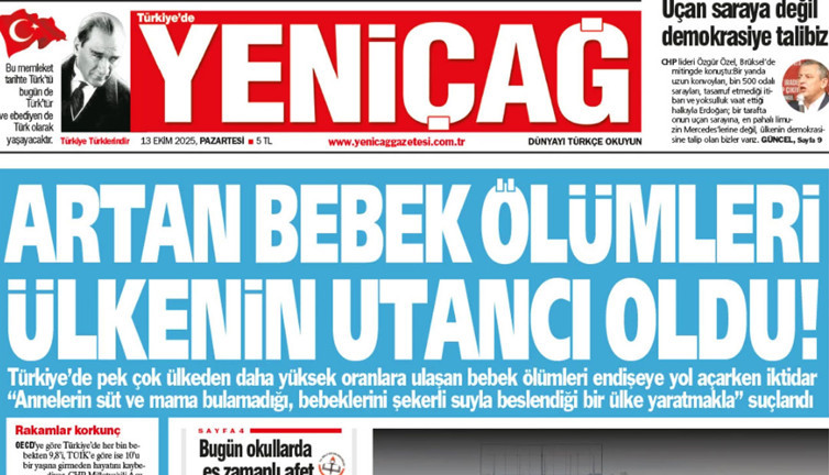 Yeniçağ Gazetesi: Artan bebek ölümleri ülkenin utancı oldu!