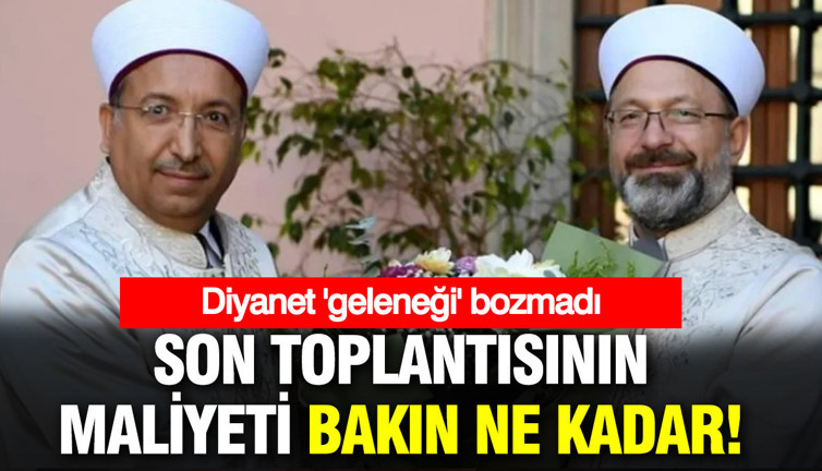 Diyanet'ten 5 yıldızlı otelde 5 milyonluk toplantı