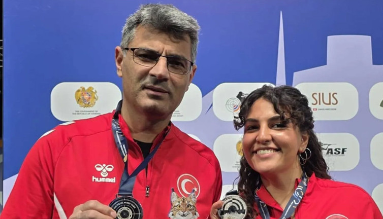 Milli atıcı Yusuf Dikeç ve Şevval İlayda Tarhan, Avrupa'da 2.oldu