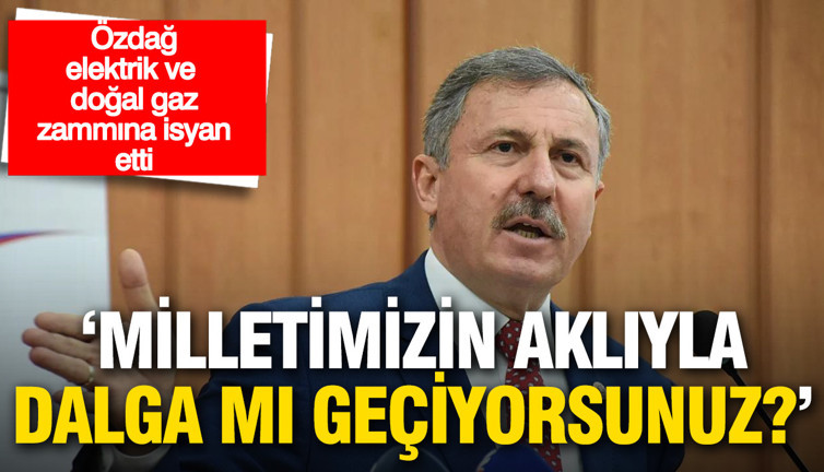 Selçuķ Özdağ elektrik ve doğal gaz zammına isyan etti: Siz milletimizin aklıyla alay mı ediyorsunuz?