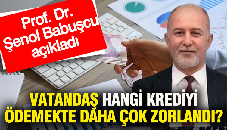 Vatandaş en çok hangi krediyi ödemekte zorlandı? Ekonomist Prof. Dr. Şenol Babuşcu açıkladı