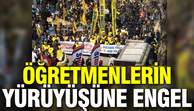 Şanlıurfa'daki saldırıyı protesto eden öğretmenlere polis müdahalesi
