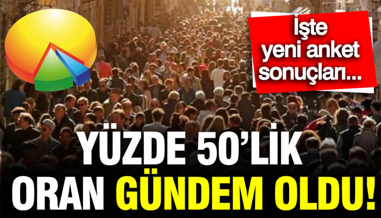 Türkiye Raporu'ndan yeni anket: Yüzde 50'lik oran gündem oldu