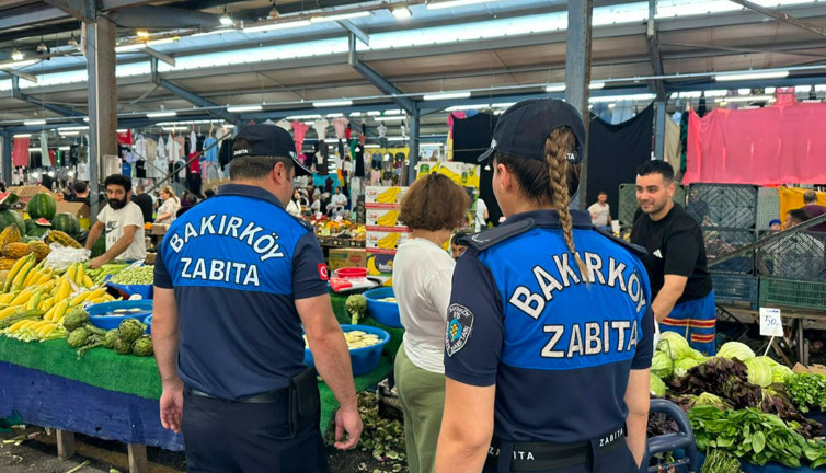 Bakırköy Zabıtası’ndan pazar denetimi