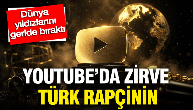 YouTube'da zirve Türk rapçinin: Dünya yıldızlarını geride bıraktı