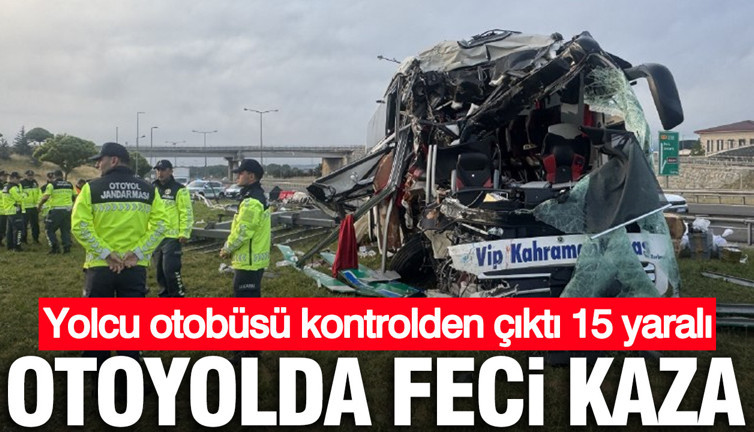 Bolu'da feci kaza: Yolcu otobüsü kontrolden çıktı 15 yaralı