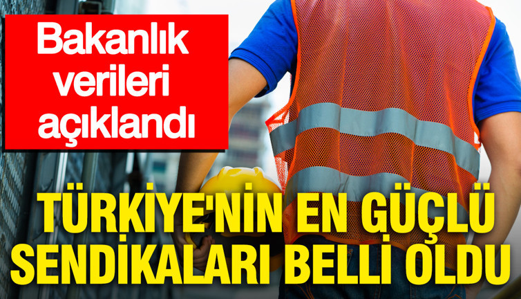 Bakanlık verileri açıklandı: Türkiye'nin en güçlü sendikaları belli oldu
