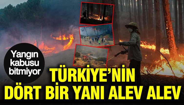Yangın kabusu bitmiyor: Türkiye’nin dört bir yanı alev alev