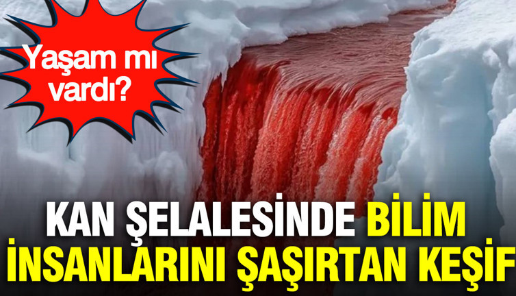 Bilim insanlarını şaşırtan keşif: Kan Şelalesi'nde yaşam izi