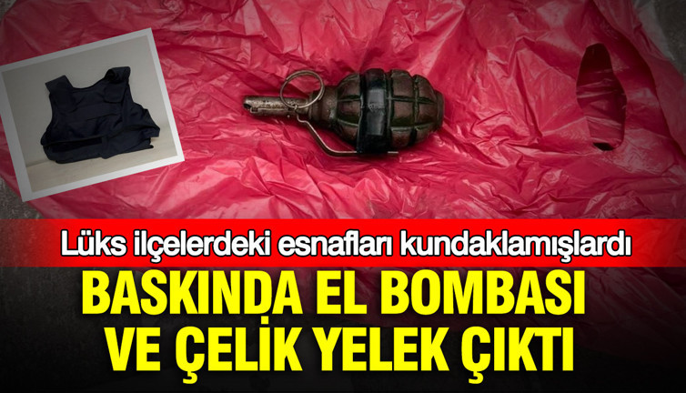 Baskında el bombası ve çelik yelek çıktı: Lüks ilçelerdeki esnafları kundaklamışlardı