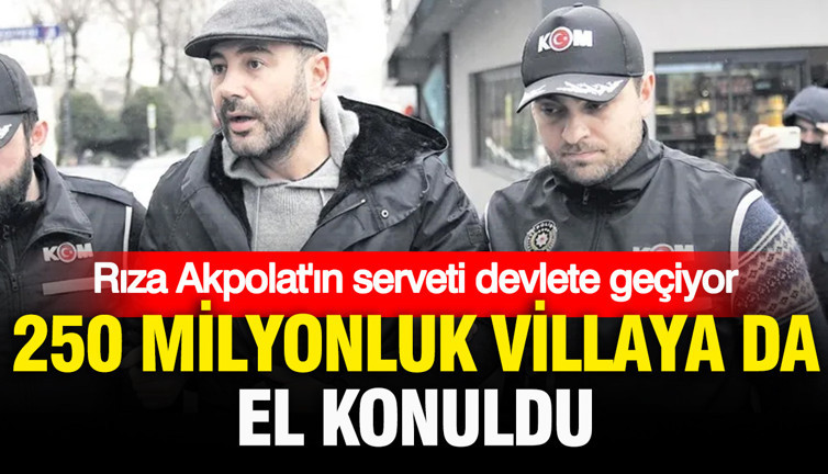 250 milyonluk villaya da el konuldu: Rıza Akpolat'ın serveti devlete geçiyor