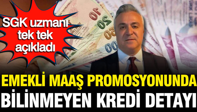 SGK uzmanı Özgür Erdursun emekli maaş promosyonunda bilinmeyenleri açıkladı