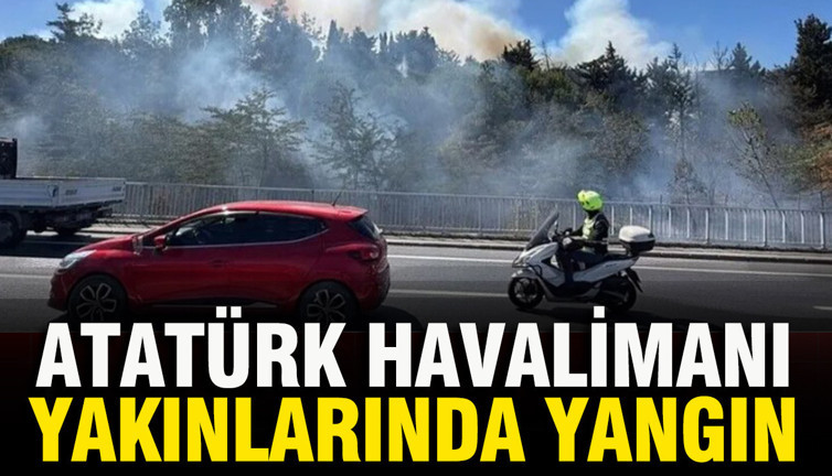 Atatürk Havalimanı yakınlarında yangın