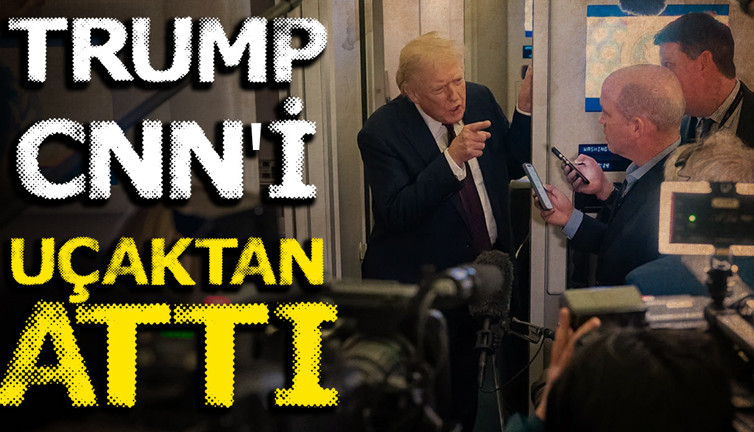 Trump, CNN'i uçağa almadı