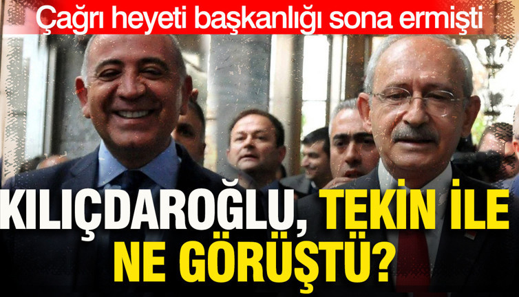 Çağrı heyeti başkanlığı sona ermişti: Kılıçdaroğlu, Gürsel Tekin ile ne görüştü?
