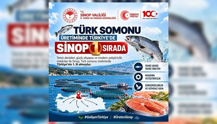 Sinop, Türk somonu üretiminde Türkiye’nin lideri oldu