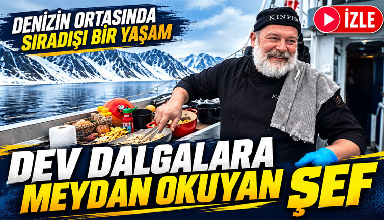 Denizin ortasında sıradışı yaşam: Uzun yol gemisinde fırtınaya rağmen hazırlanan sanat eseri tabaklar