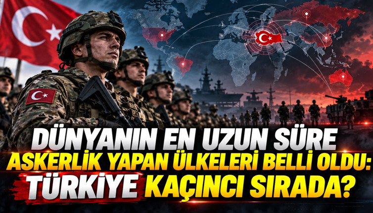 Dünyanın en uzun süre askerlik yapan ülkeleri belli oldu: Türkiye kaçıncı sırada?
