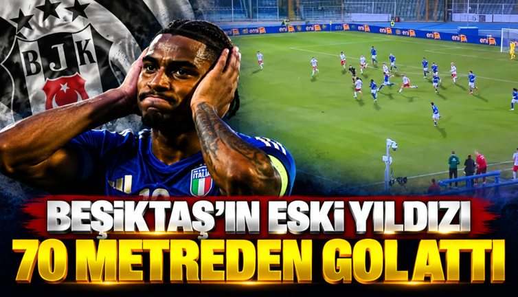 Beşiktaş'ın eski yıldızı 70 metreden gol attı