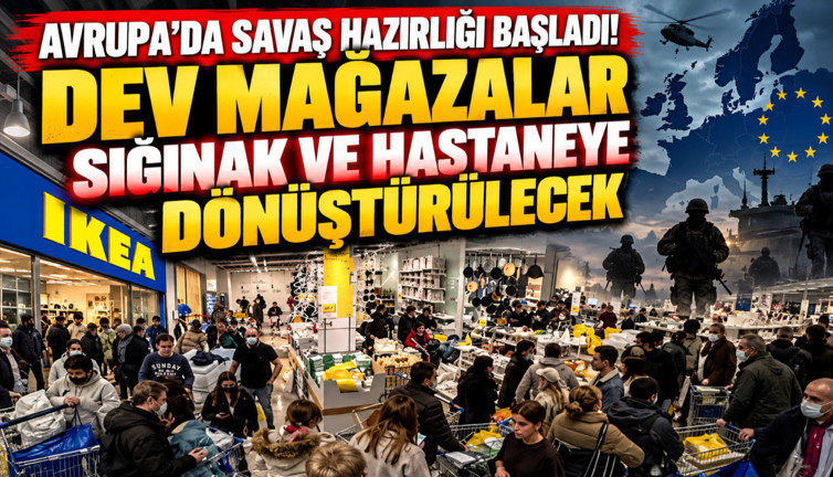 Avrupa'da savaş hazırlığı başladı: Dev mağazalar sığınak ve hastaneye dönüştürülecek
