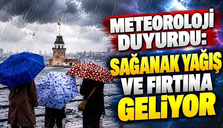 Meteoroloji duyurdu: Sağanak yağış ve fırtına geliyor (11 Ekim 2026)