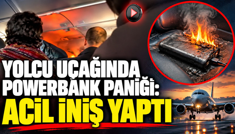 Yolcu uçağında powerbank paniği: Acil iniş yaptı
