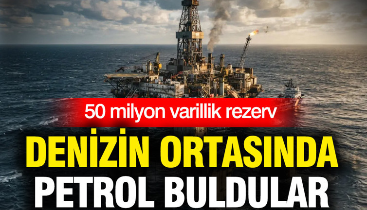 Denizin ortasında petrol buldular: 50 milyon varillik rezerv