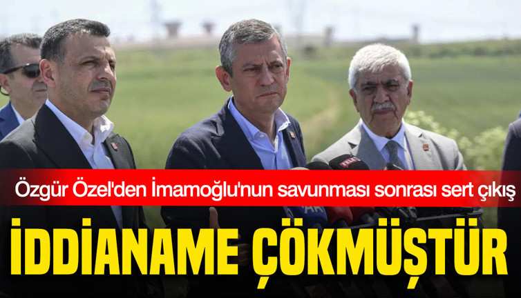 Özgür Özel'den İmamoğlu'nun savunması sonrası sert çıkış: İddianame çökmüştür